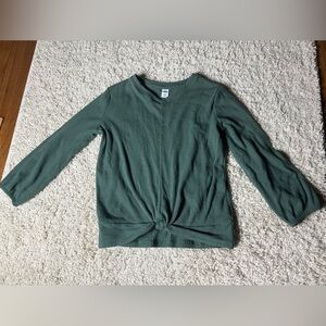 Girls Size 8 Old Navy Green Long Sleeve Top GUC